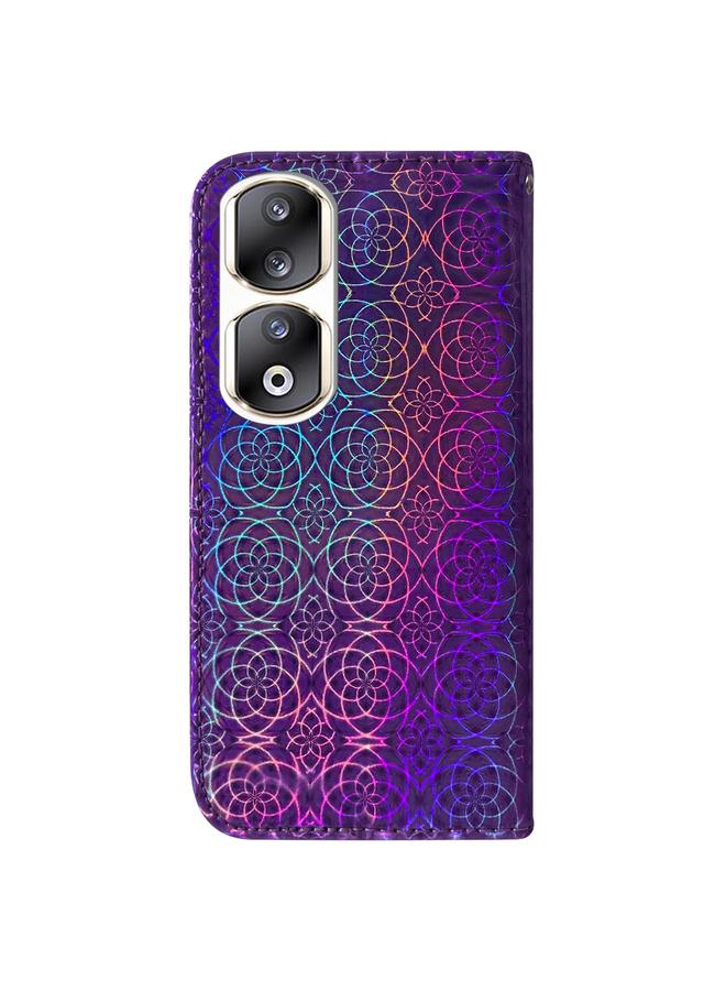 S-TOP Case For Honor 90 Pro Colorful Magnetic Buckle Leather Phone Case - Image 3
