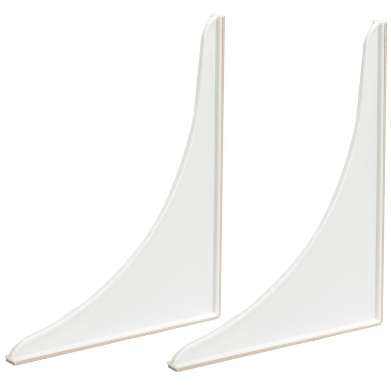 EZ-FLO 15261, White Bathroom Shower Splash Guard, 2 Pack, 4.1 x 8.4 x 9.9 - Image 1