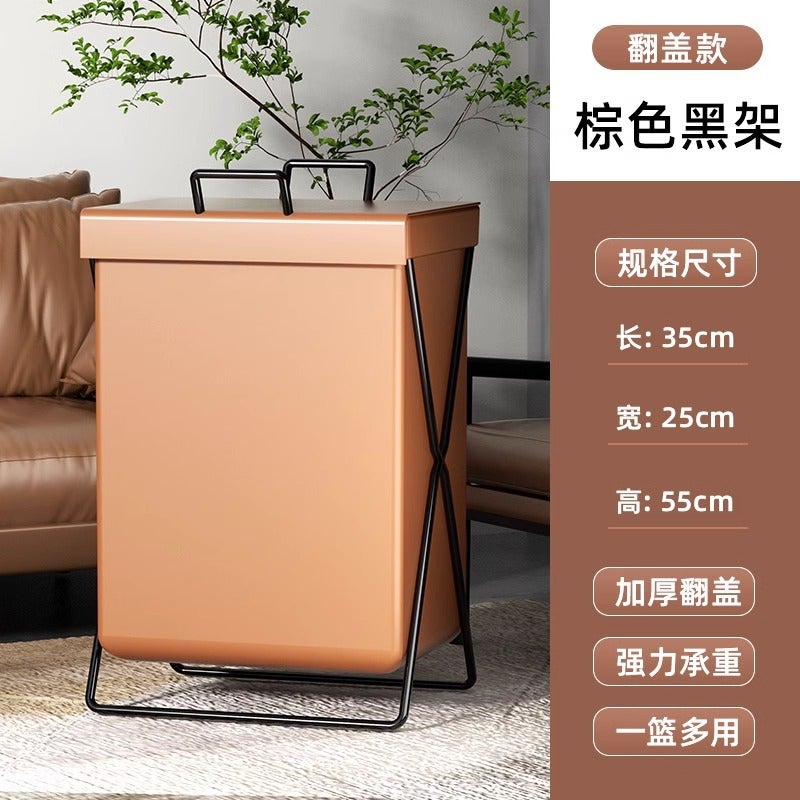 Dirty Clothes Basket Dirty Clothes Basket Folding Light Luxury Household Bathroom Yoga Mat Storage Waterproof Laundry Basket Dirty Clothes Storage Basket - Image 5