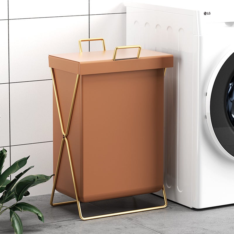 Dirty Clothes Basket Dirty Clothes Basket Folding Light Luxury Household Bathroom Yoga Mat Storage Waterproof Laundry Basket Dirty Clothes Storage Basket - Image 3
