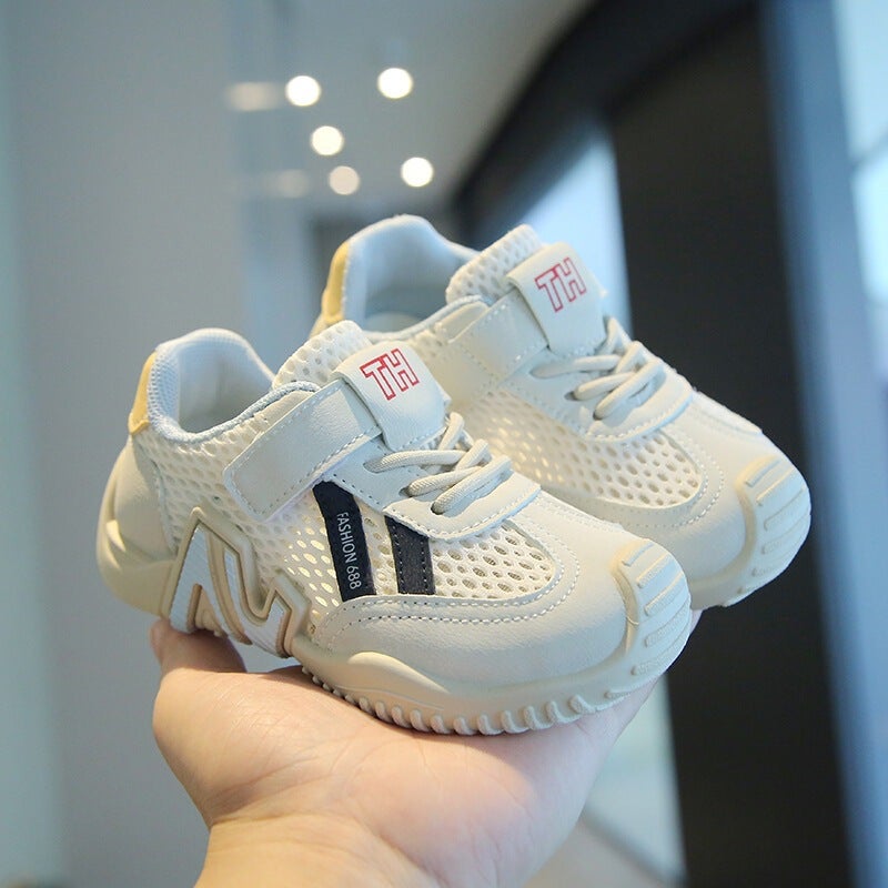 Mesh Sneakers Lightweight Flexible Sole Walking Shoes For Kids Indoor And Outdoor Activities - Image 1