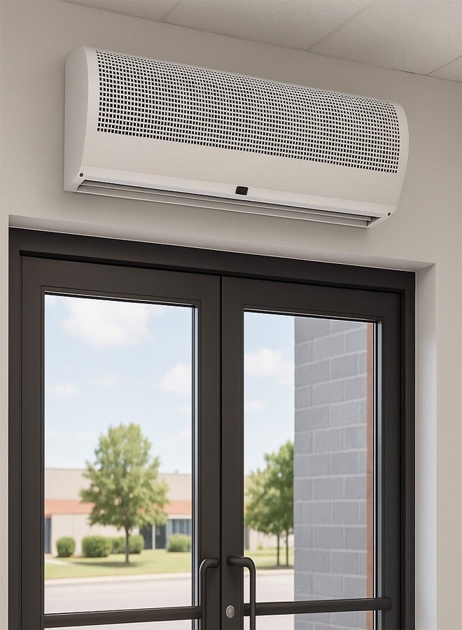 VTC Air Curtain 90cm  with Metal Cover, Remote Control, and Door Sensor – Keeps the Area Cool and Prevents Dust Entry - Image 2