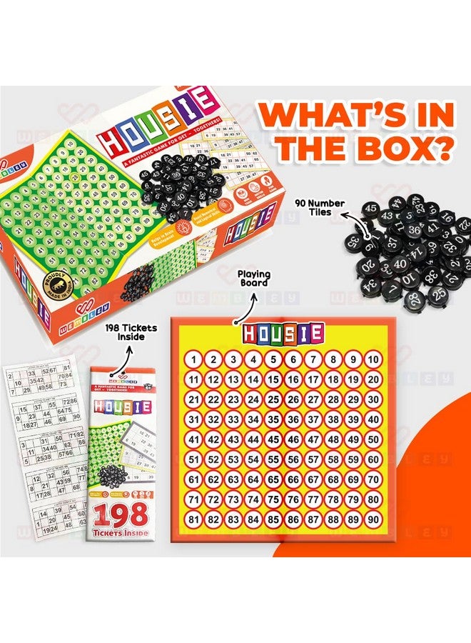 Wembley Tambola Housie Board Game for Kids Adults 198 Tickets Bingo Indoor Game for Parties Game Nights Family Gatherings - Image 2