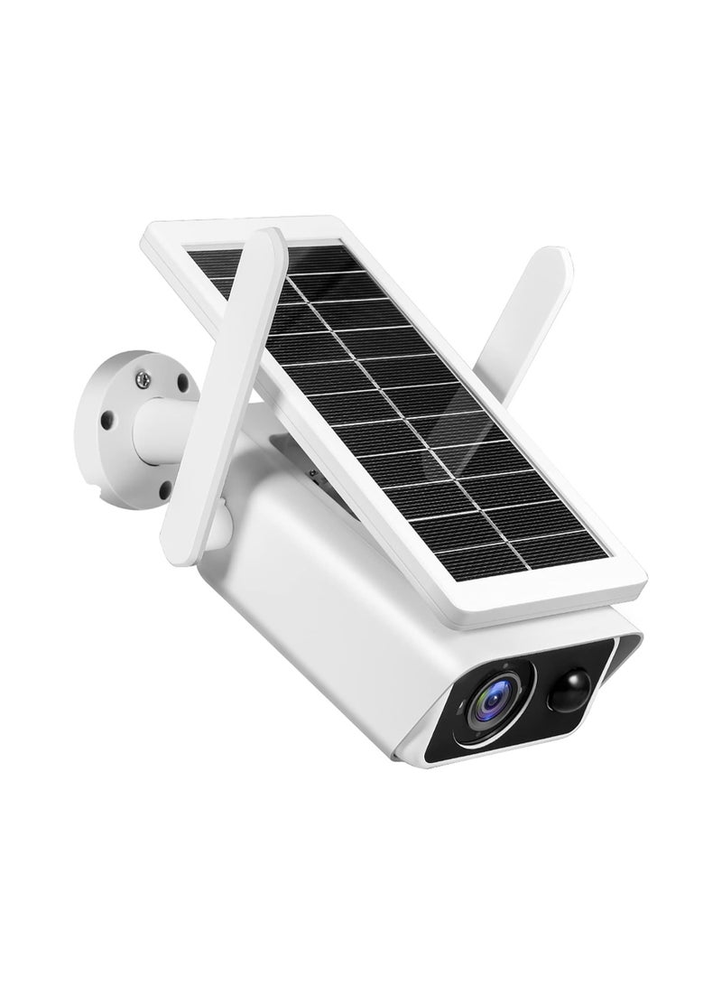 جهاز أمان خارجي بدقة 1080P – يعمل بالطاقة الشمسية والواي فاي، ببطارية قابلة للشحن، كشف حركة، رؤية ليلية، صوت ثنائي، مقاوم للمياه IP66 - Image 1