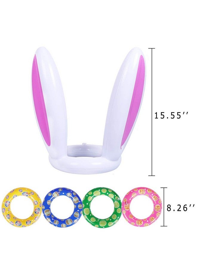 Max Fun Fun Easter Inflatable Bunny Ring Toss Games Inflatable Toss Game For Easter Party Favors Indoor Outdoor Games (Easter Bunny Ears Ring Toss) - Image 5
