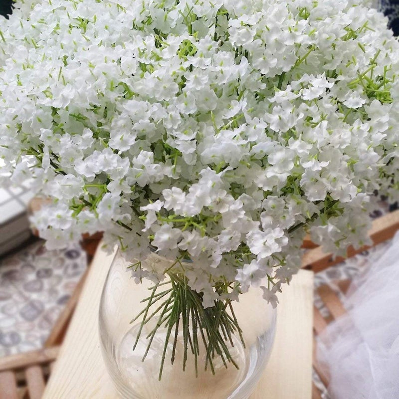 Bringsine زينة زفاف العروس من زهور الجيبسوفيلا البيضاء من برينغساين، 30 قطعة/الحزمة - Image 3