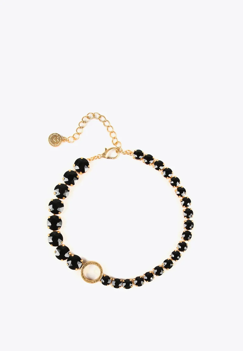 لولا كساديمونت قلادة رقبة مزينة بحبات الكريستال