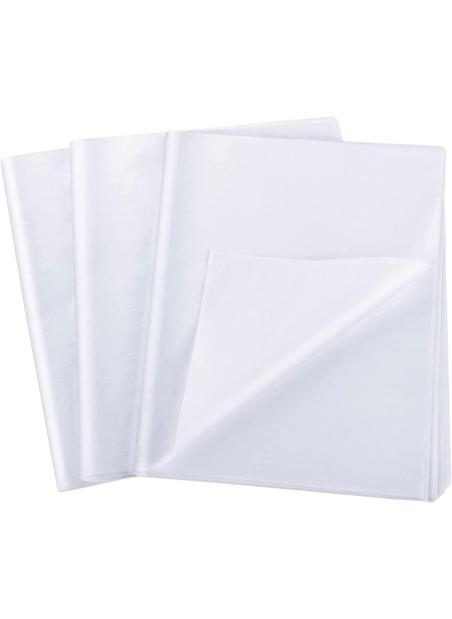 Premify White Tissue Wrapping Paper, 60 Sheets Of 50 X 70Cm Tissue Paper For T-Shirt, Dress, Abayas Wrapping, Birthday Gift Wrap, Diy Packaging, Wedding Decoration, Crafts Etc  - Image 1