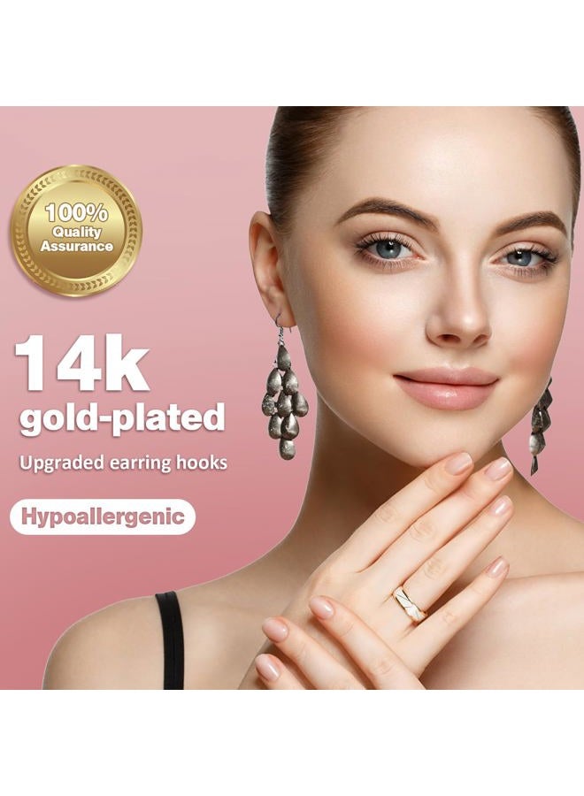 iewyck 14k Gold Plated Earring Hooks for Jewelry Making, 300 Pcs Hypoallergenic DIY Earring Making Supplies Kit, Upgraded French Ear Fish Hook Earing Findings Wires Parts Hardware Pieces (Gold) - Image 3