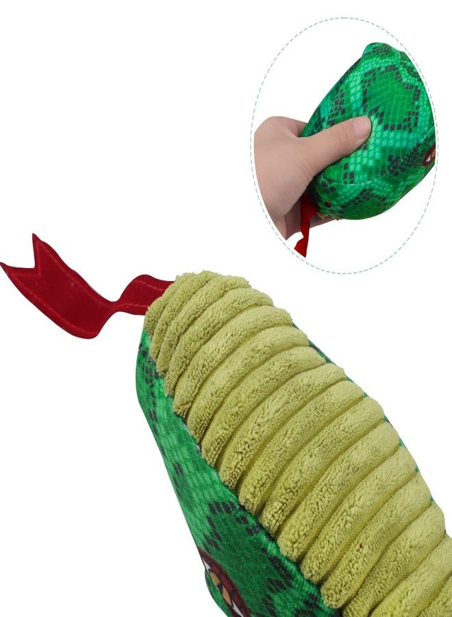 Ibluelover Snake Squeaky Dog Toy Plush Snake Dog Toy 3 Squeakers Doggie Interactive Toys Durable Stuffed Animal Chew Toys for Small, Middle, Big Dogs - Image 5