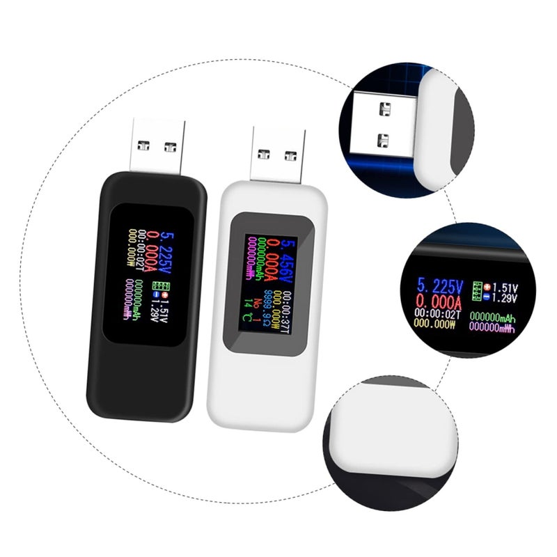 2 قطعة من اختبار جهد USB، فولتميتر رقمي بشاشة LCD للقياس الدقيق - Image 5