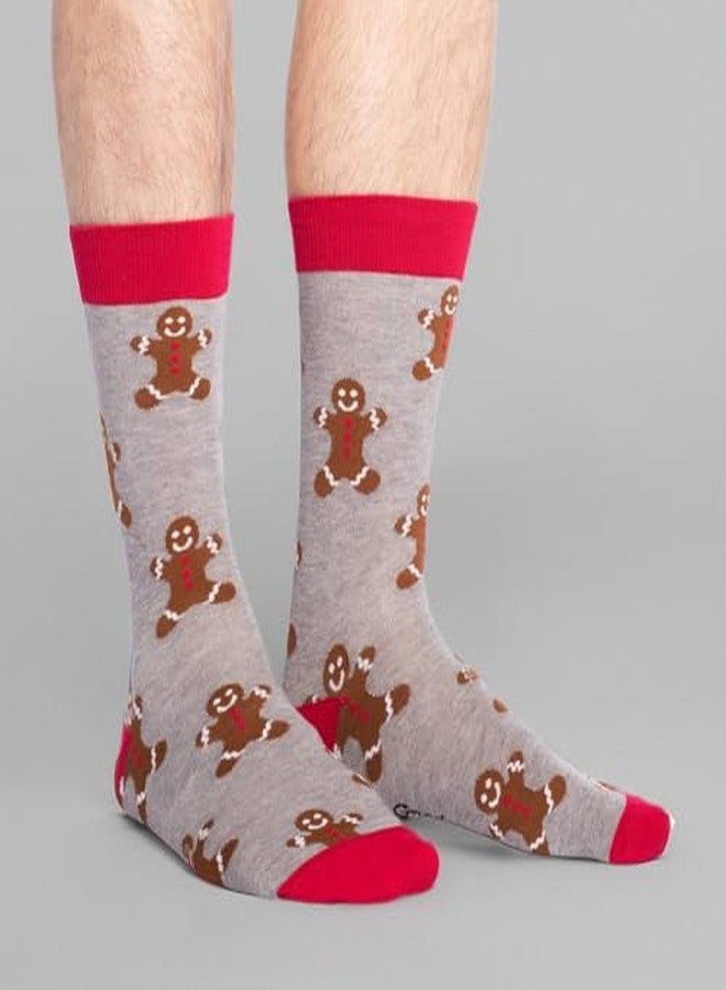 Good Luck Sock Men's Gingerbread Men Christmas Socks, Adult, Shoe Size 7-12 - Image 3