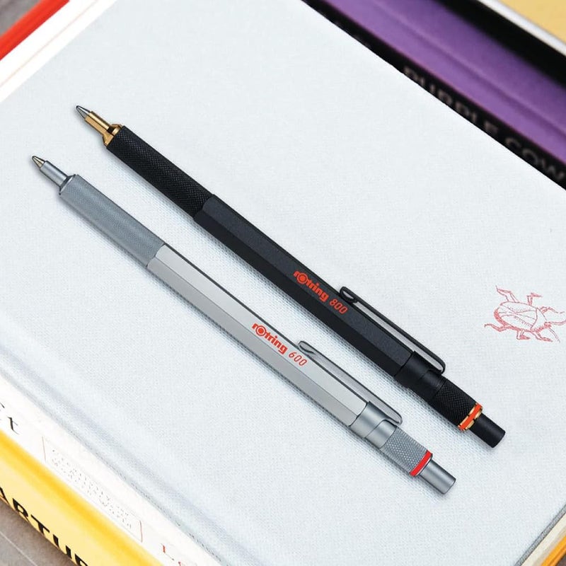 rOtring 800 Retractable Ballpoint Pen, Medium Point, Black, 1 Count (Pack of 1) - Image 5