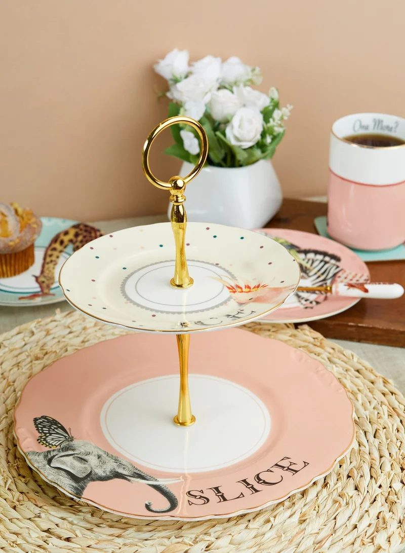 YVONNE ELLEN 2 Tier Cake Stand