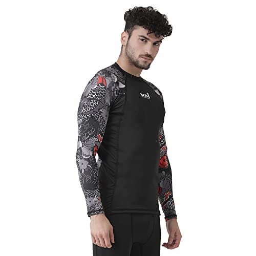 USI UNIVERSAL KOI Fish Rash Guard (411RK) (Small) Black - Image 3