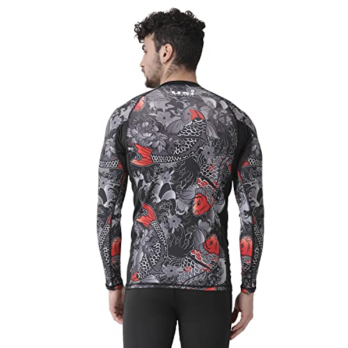 USI UNIVERSAL KOI Fish Rash Guard (411RK) (Small) Black - Image 4