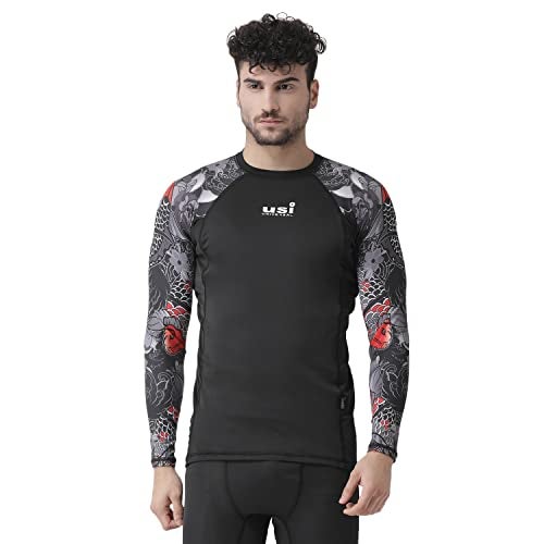 USI UNIVERSAL KOI Fish Rash Guard (411RK) (Small) Black - Image 1