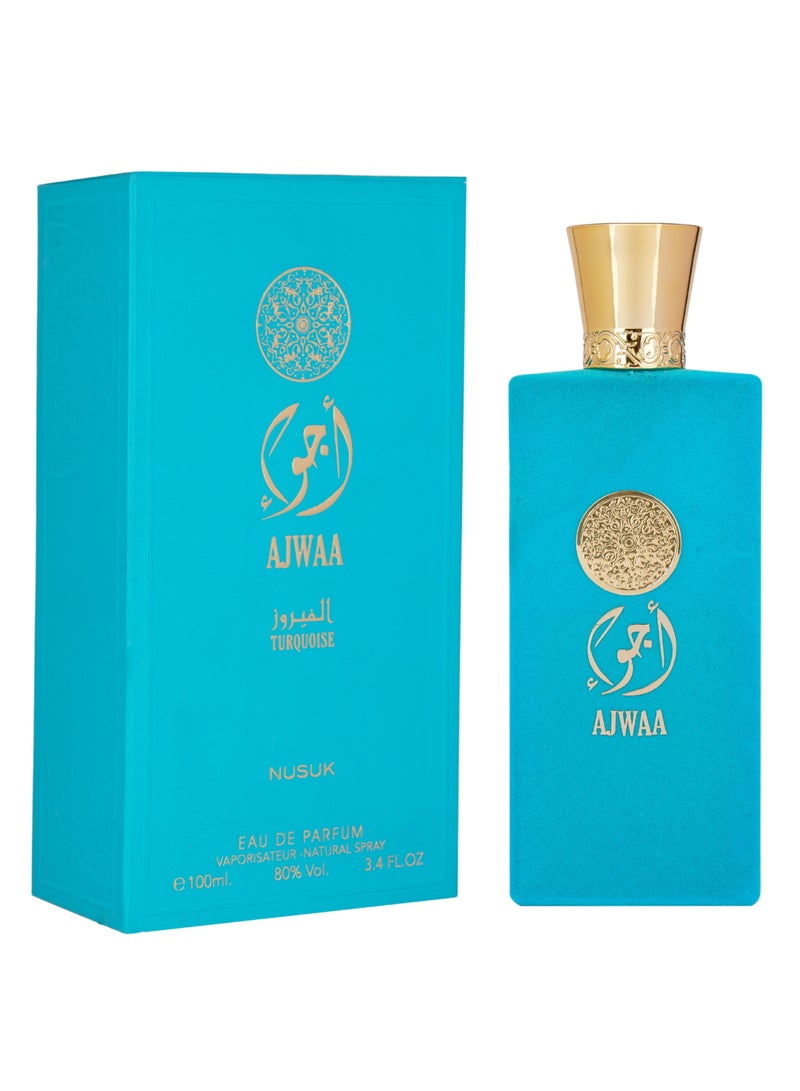 NUSUK SPRAY AJWA TURQUOISE EAU DE PARFUM FOR MEN 100 ML - Image 2