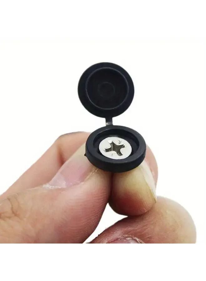 25Pcs Black Screw Cap Covers Furniture Hardware Decorative Protective Caps - Image 4