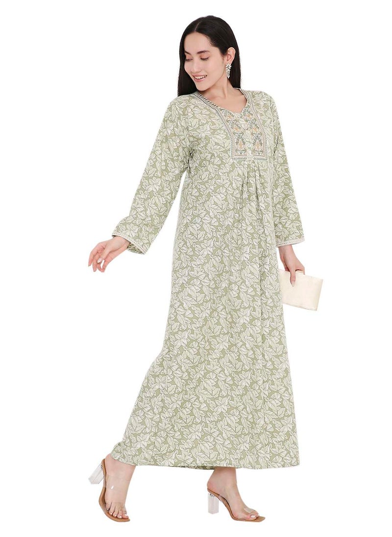 ELEGANT FARASHA WITH UNIQUE THREAD EMBROIDERY AND STYLISH PRINTED MODEST ARABIC KAFTAN JALABIYA DRESS - pzsku/ZF7E645F039DFD1891C91Z/45/_/1739968051/893e82cf-0750-48f8-9a57-8b91c581378e