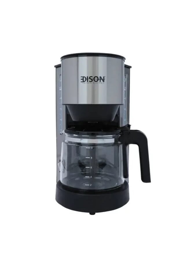 اديسون ماكينة قهوة 1.25 لتر استيل أسود 870-730 واط  - Image 1