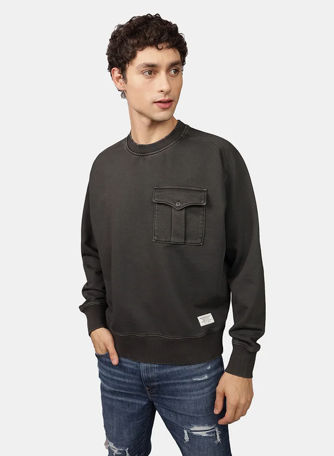 امريكان ايجل AE Utility Crew Neck Sweatshirt