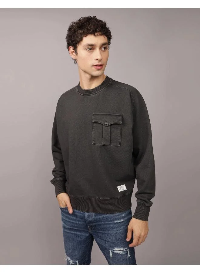 امريكان ايجل AE Utility Crew Neck Sweatshirt