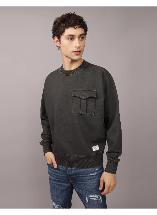 American Eagle AE Utility Crew Neck Sweatshirt  - Image 1
