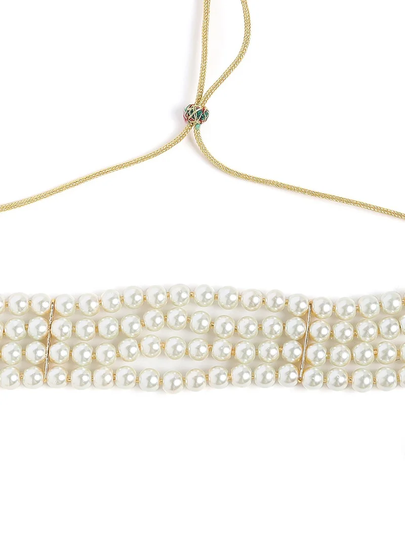 Sohi  White Pearl Artificial Jewellery Set for Women | Best Price UAE