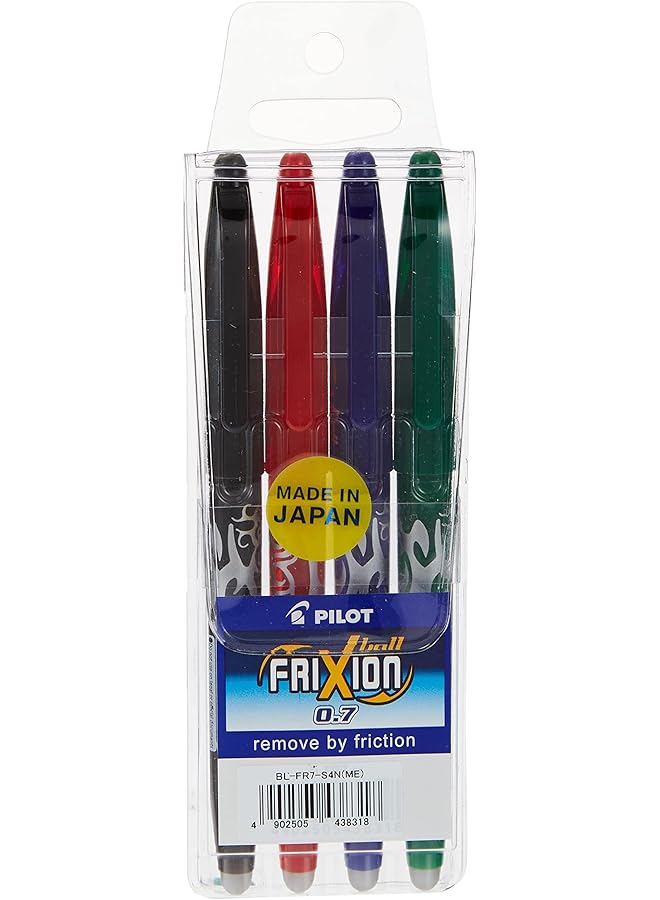 بايلوت قلم حبر قابل للمسح 0.7 فريكسيون 4Clr Set Bl Fr7 S4N - Image 1