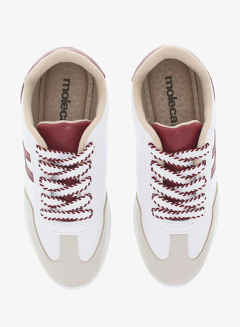 Moleca White Moleca Women’s Sneakers – Lightweight Casual Footwear with Comfortable Cushioning for Women | Best Price UAE