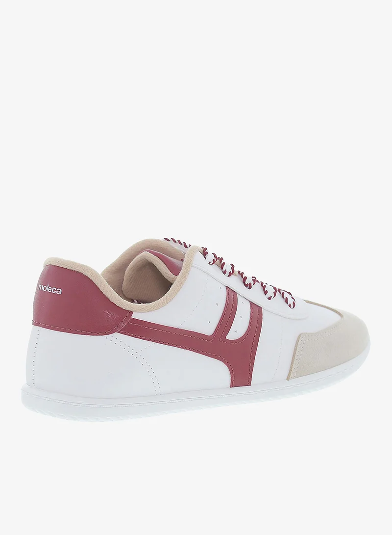 Moleca White Moleca Women’s Sneakers – Lightweight Casual Footwear with Comfortable Cushioning for Women | Best Price UAE