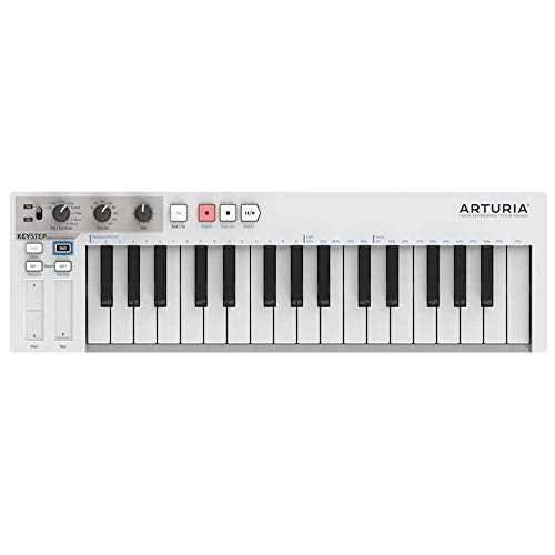 Arturia KeyStep 430201 32-key Compact Keyboard Controller/Sequencer with Microfiber and Free EverythingMusic 1 Year Extended Warranty - Image 1