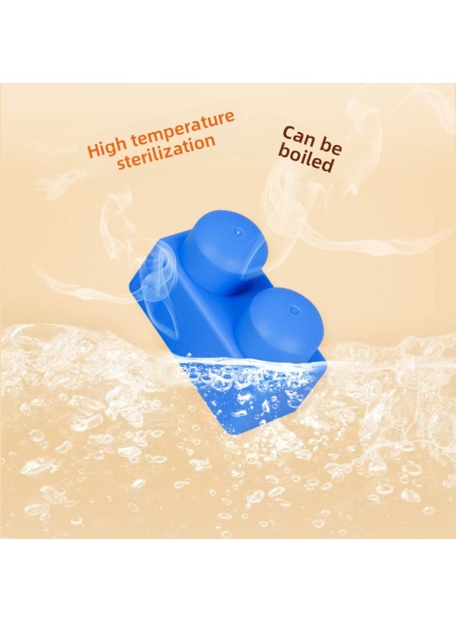 Children's Soft Rubber Building Blocks Maternal And Infant Puzzle And Brain Toys Large Particle Varied Assembled Building Blocks Baby Men And Women DIY-Color:Large Particles Can Bite 53 Pieces (with - Image 5