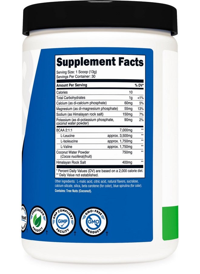 Nutricost BCAA + Hydration Powder (Green Apple) 30 Servings - Branched Chain Amino Acids with Hydration Complex - Gluten-Free, Non-GMO - Image 5