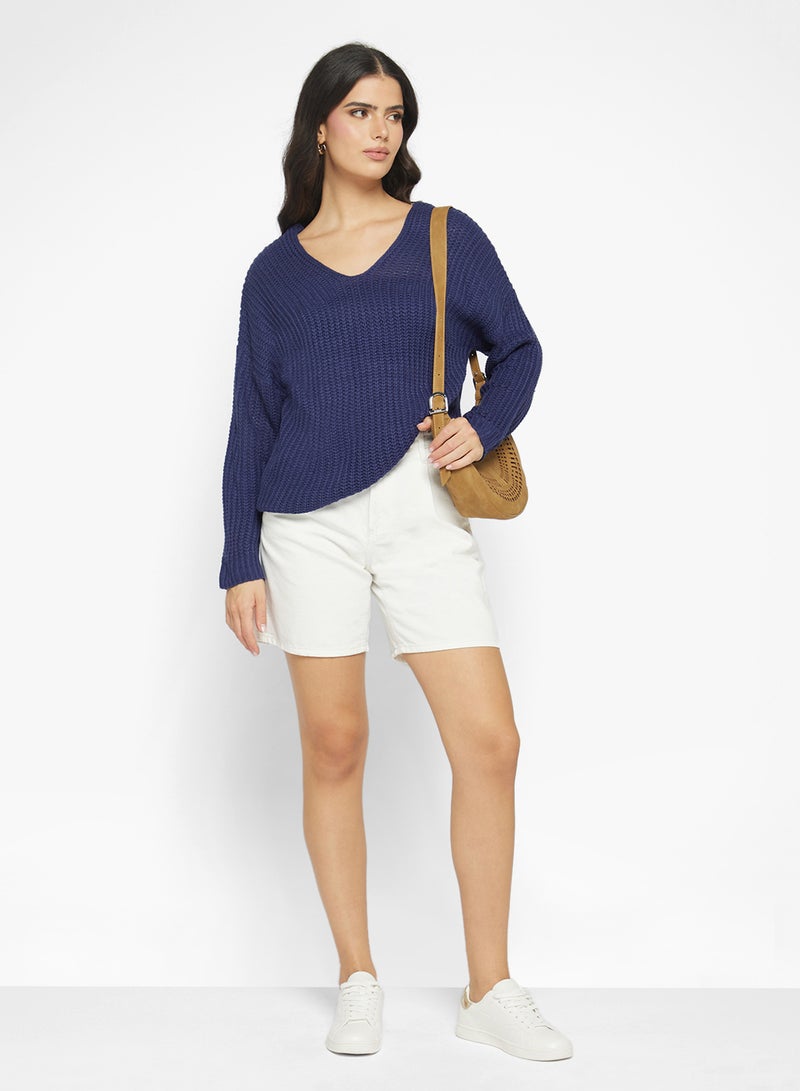 جينجر كنزة بياقة على شكل  مضلعة - Image 4