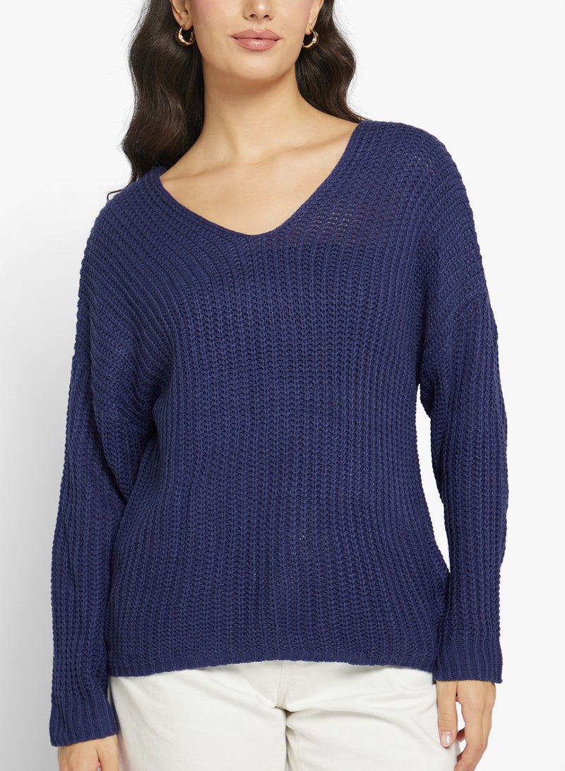 جينجر كنزة بياقة على شكل  مضلعة - Image 3