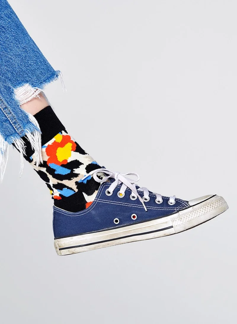 Happy Socks LEOPARD 1/2 CREW SOCK