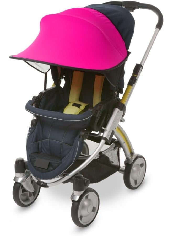 مانيتو Sun Shade for Strollers and Car Seats (Magenta) UPF 50+ - Image 1