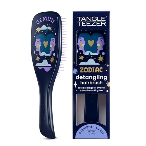 Tangle Teezer Zodiac Ultimate Detangler Hairbrush for Wet & Dry Hair, Eliminates Knots & Reduces Breakage for All Hair Types, Gemini - Image 1