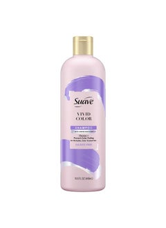Suave Pink Shampoo For Color Treated Hair Vivid Color Sulfate Free Shampoo To Prevent Color Fade 16.5Oz  - Image 1