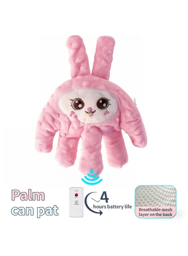 Baby Electric Patting Soothing Palm, Remote Control Automatic Sleep Aid Doll with Red Bean Inner Core, Simulates Mother's Hand Patting, Anti-Startle & Colic Relief Soother for Newborns Infants - Image 1