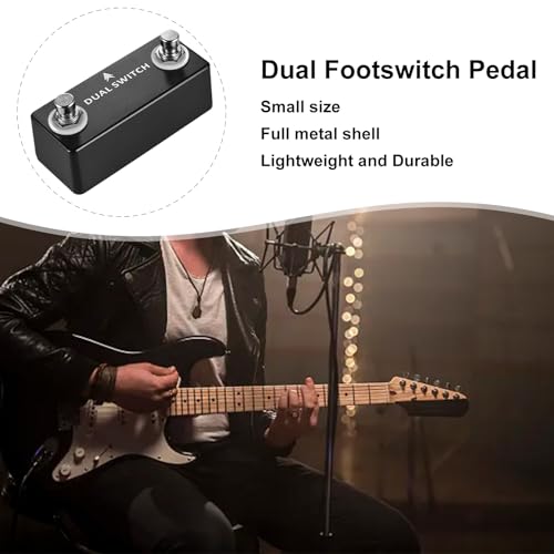 LokFy Guitar Footswitch Pedal DUAL SWITCH PEDAL Dual Momentary Footswitches for Effects Pedal and Muti-effects Pedal - Image 4
