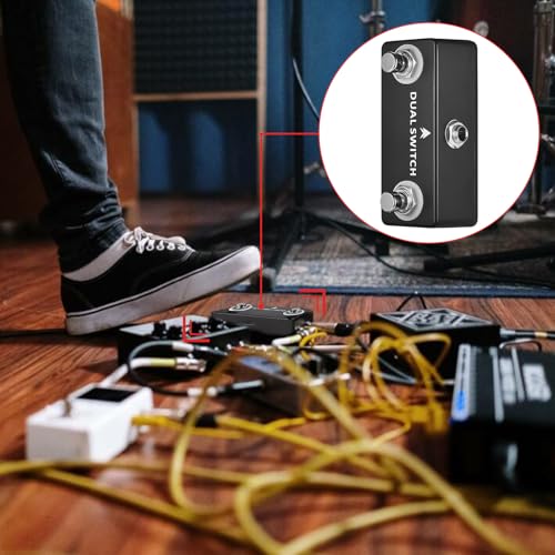 LokFy Guitar Footswitch Pedal DUAL SWITCH PEDAL Dual Momentary Footswitches for Effects Pedal and Muti-effects Pedal - Image 5