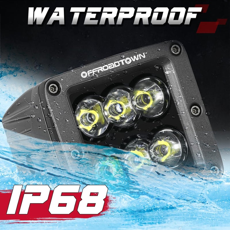 OFFROADTOWN 3'' 120W CREE LED Pods Driving Lights - Image 4
