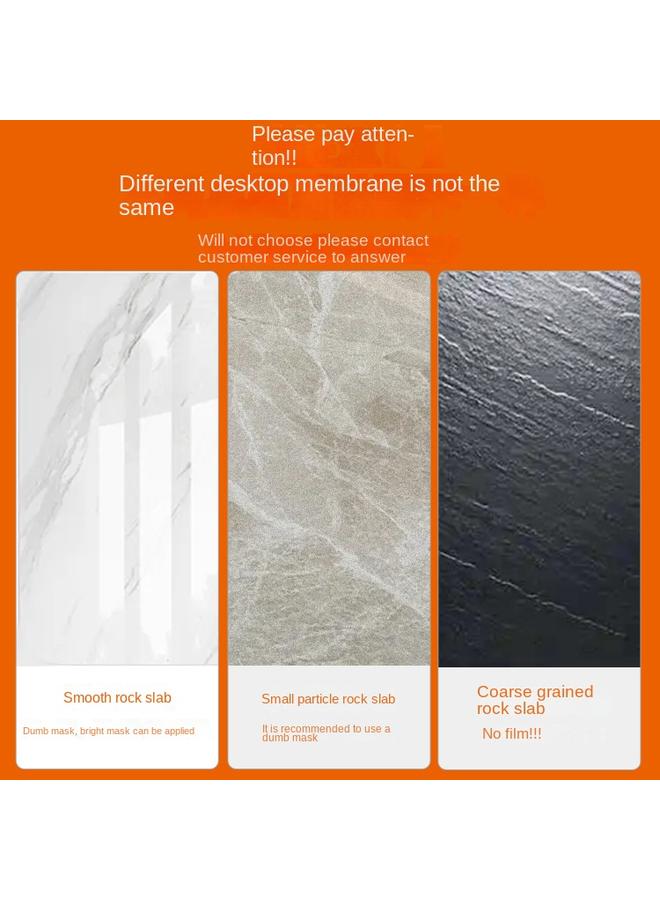 الأزرق جي دبليو لوح صخري فيلم حماية طاولة طعام رخامي مقاوم للحرارة - Image 4