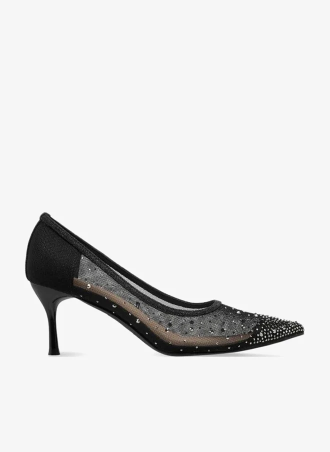 Flora Bella By Shoexpress Women Embellished Stiletto Heel Pumps
