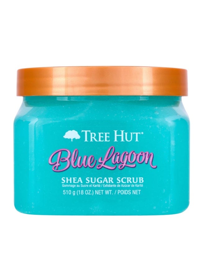 Tree Hut Tree Hut Blue Lagoon Shea Sugar Scrub | Exfoliating Body Scrub Removes Dead, Dry Skin for a Soft & Hydrated Feel | Nourishing Essential Body Care | 18 fl oz.  - Image 3