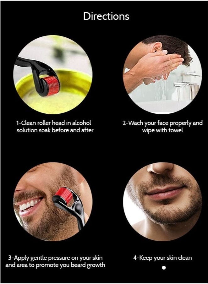 Skin Roller 2 Pack For Hair Growth - 540 Microneedle for Skin Care System for Women and Men, Ideal to Keep Your Skin Young and Radiant - Titanium Needle Roller for Face and Hair（2.0MM） - Image 2