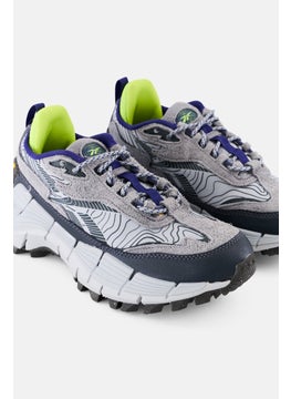 Reebok Kids Boy Zig Kinetica 2,5 Edge Lace Up Running Shoes, Grey  - Image 3